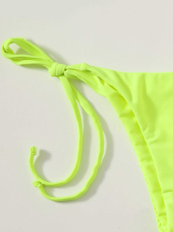 Triangle Bikini Set With Cover Up Skirt