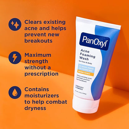 PanOxyl 10% Acne Foaming Wash 5.5 Ounce