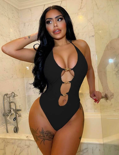 Sexy Chain-linked One Piece Swimsuit