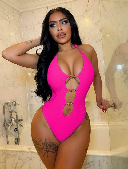 Sexy Chain-linked One Piece Swimsuit