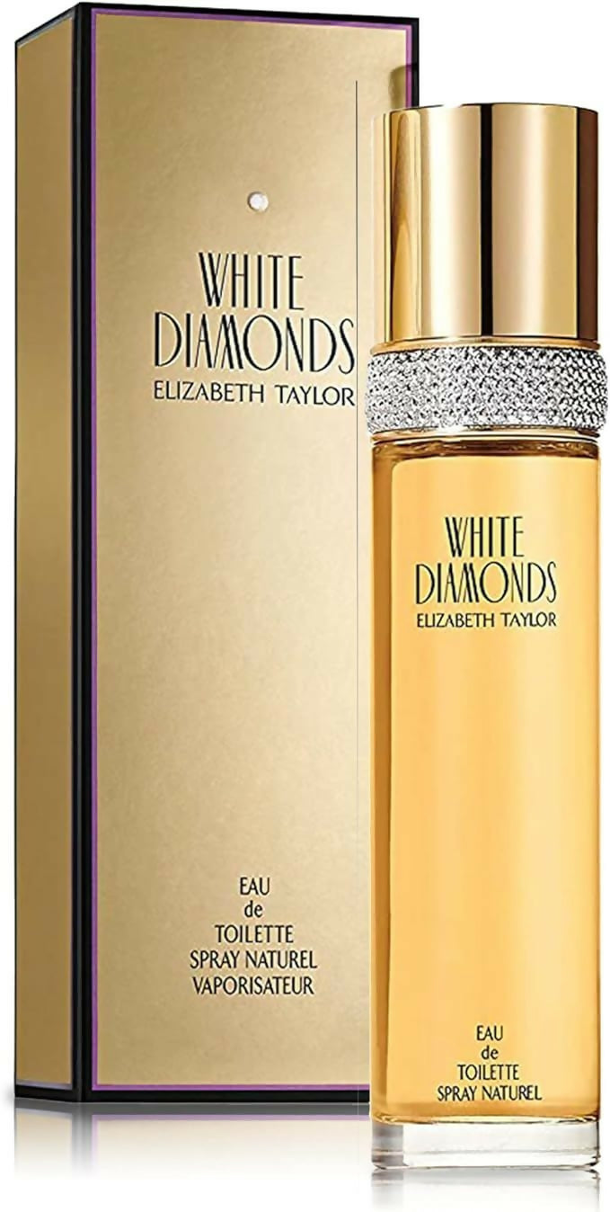 Elizabeth Taylor White Diamonds Eau de Toilette Spray, 100ml, Floral Chypre Fragrance, Celebrity Perfume for Women